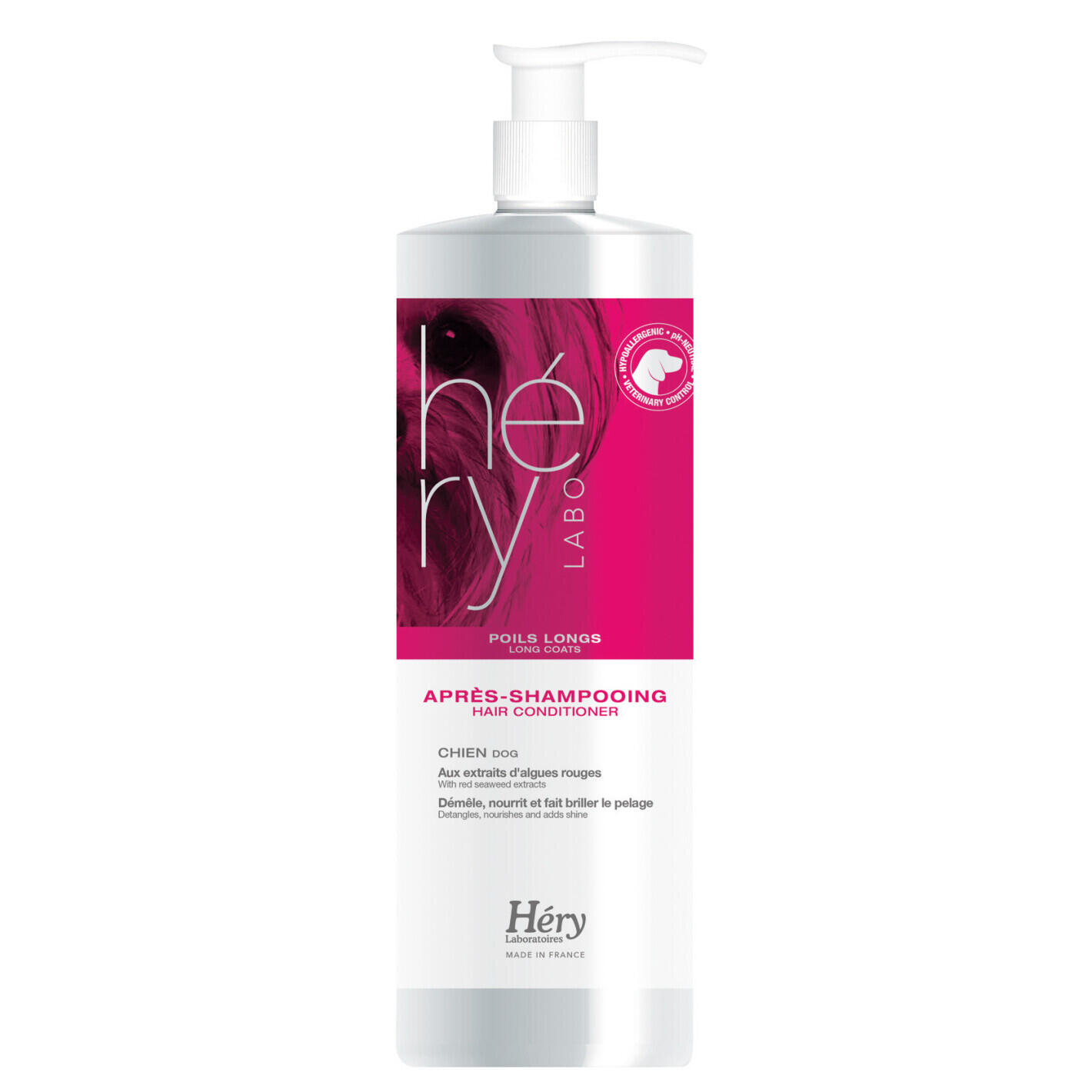 Hery - Shampoing Pour Chien Poil Long Héry - Shampoing Pour Chien - Blanc - 1 L - Decathlon