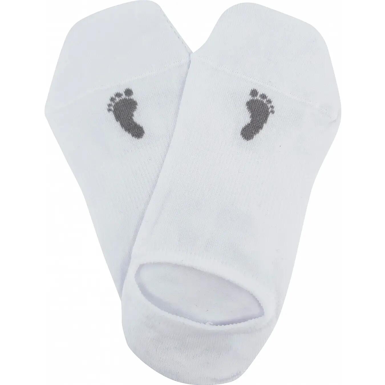 Meias Barefoot Invisible White - Tamanho 39-42 2/3