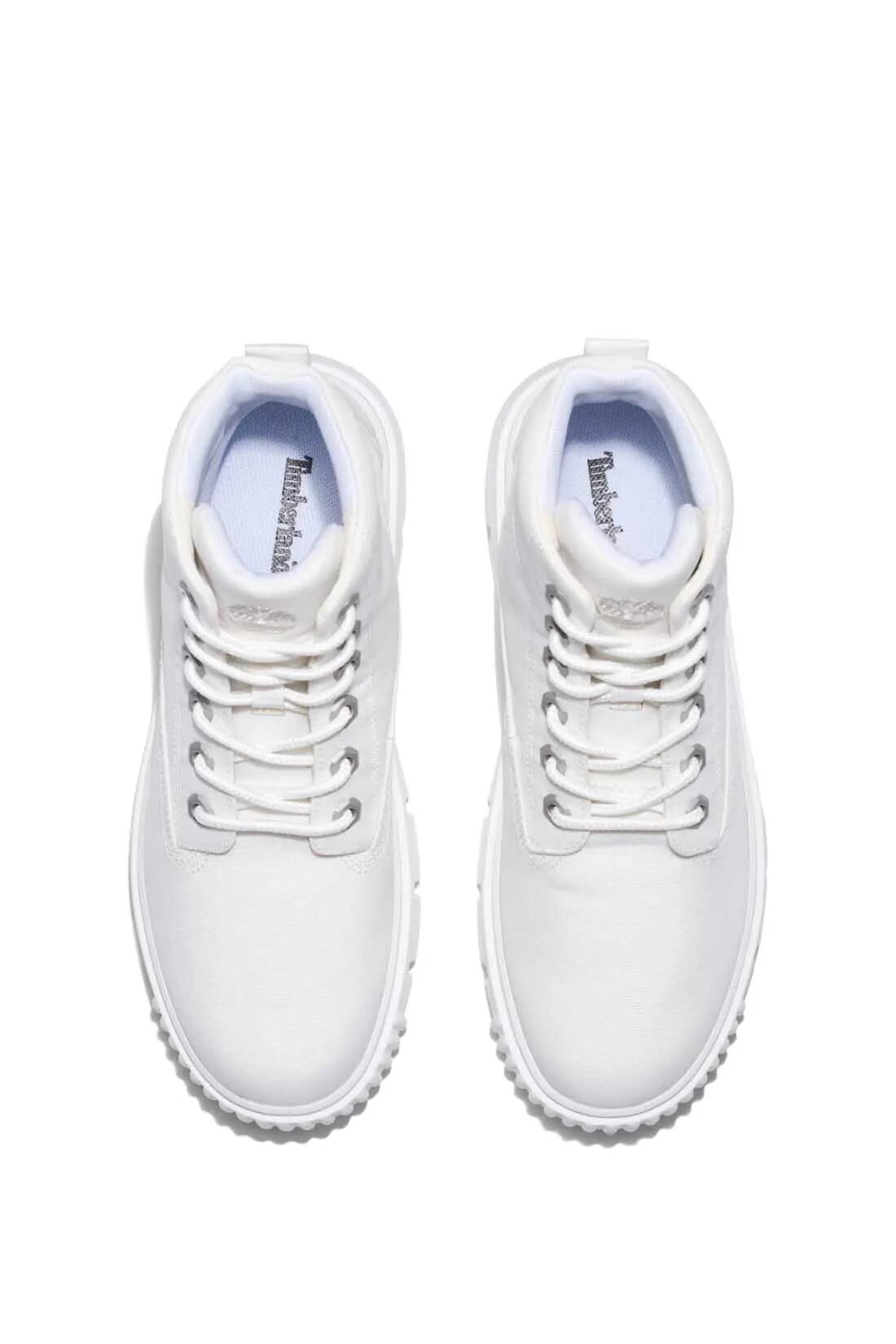 Timberland Greyfield Fabric Womens White Boots 4/6