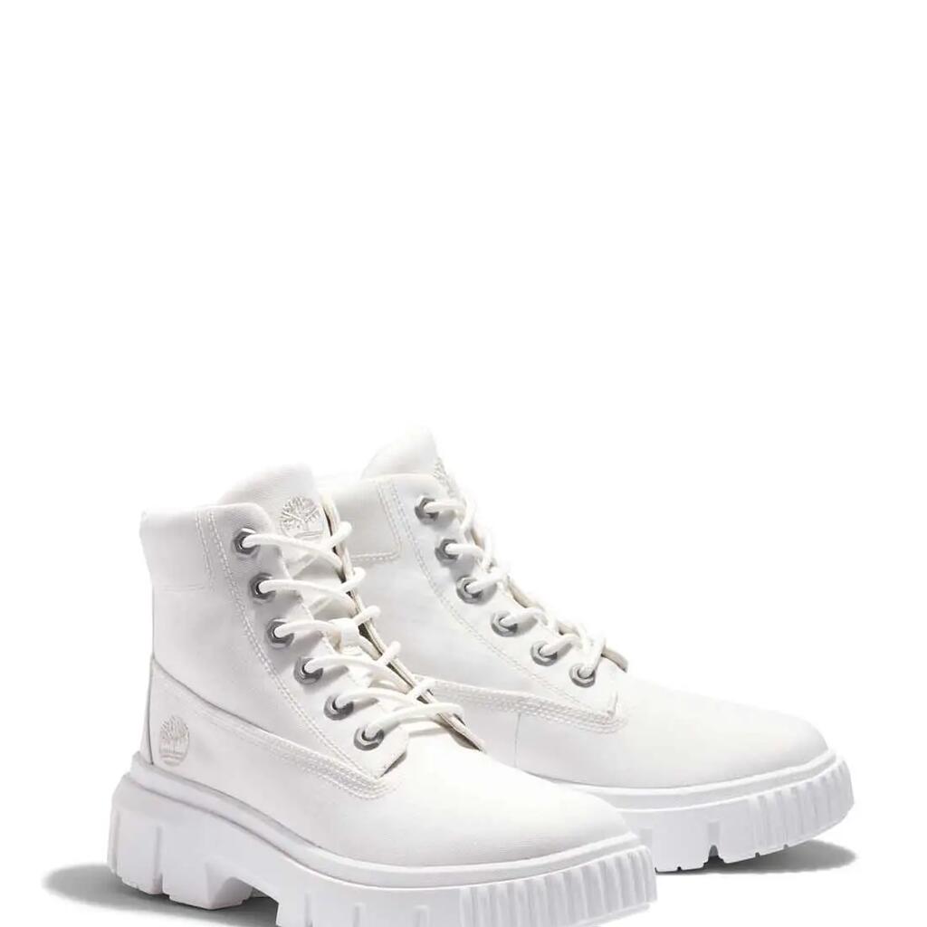 Timberland Greyfield Fabric Womens White Boots