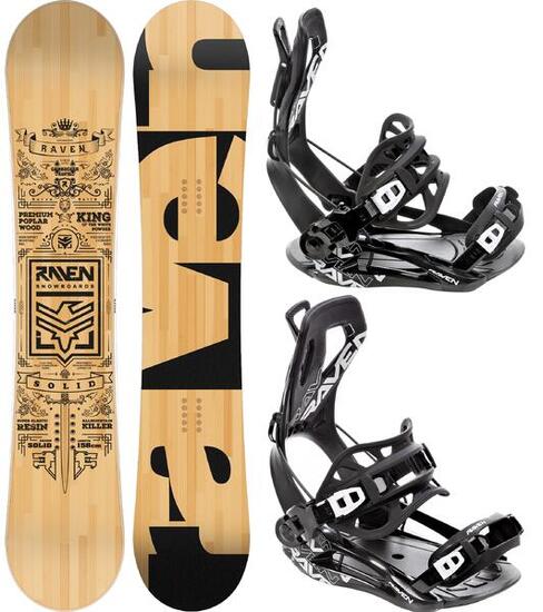 Zestaw Deska snowboardowa Raven Solid Classic + wiązania Raven FT360