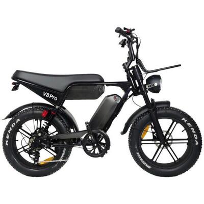 Ouxi v8 pro max dubbele accu e-bike, 250watt motorvermogen, topsnelheid 25 km/u