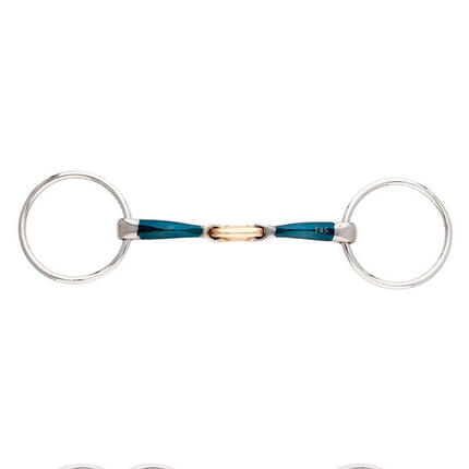 Mors 2 anneaux pour cheval double brisure Kavalkade Bradoon Ergonomic