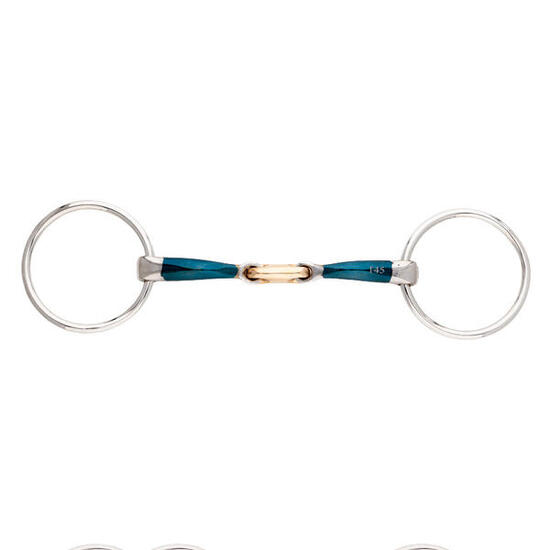 Mors 2 anneaux pour cheval double brisure Kavalkade Bradoon Ergonomic