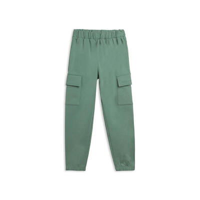 Pantaloni con tasche cargo bambina in cotone elasticizzato