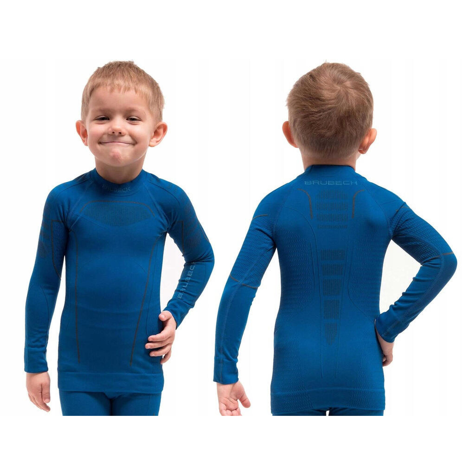 Bluza chłopięca Brubeck Thermo Kids niebieski 92/98 LS13660
