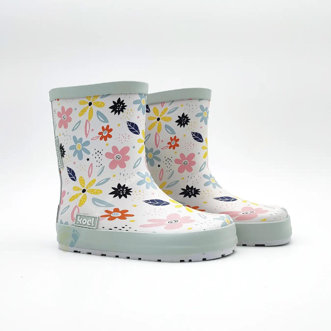 Koel Botas de Agua Flores - Talla 22 3/6