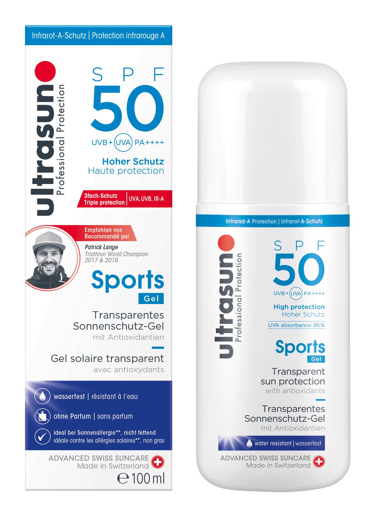 ULTRASUN Ultrasun – Sports Gel SPF50 100ml