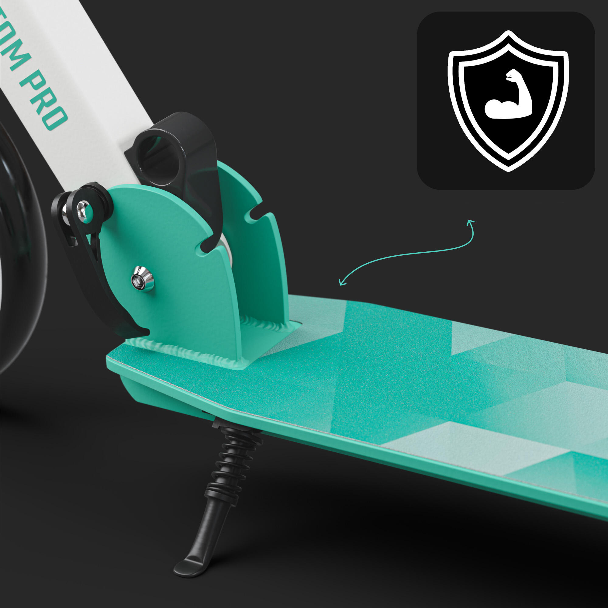 Monopattino Apollo City Phantom – pieghevole con manubrio regolabile per bambini 5/6