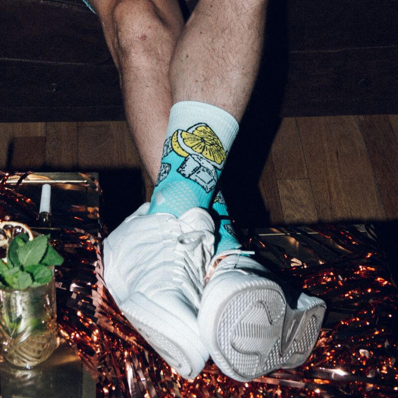 Chaussettes TRAIL ULTRA NUTRISOCKS BLUE LAGOON 4/4