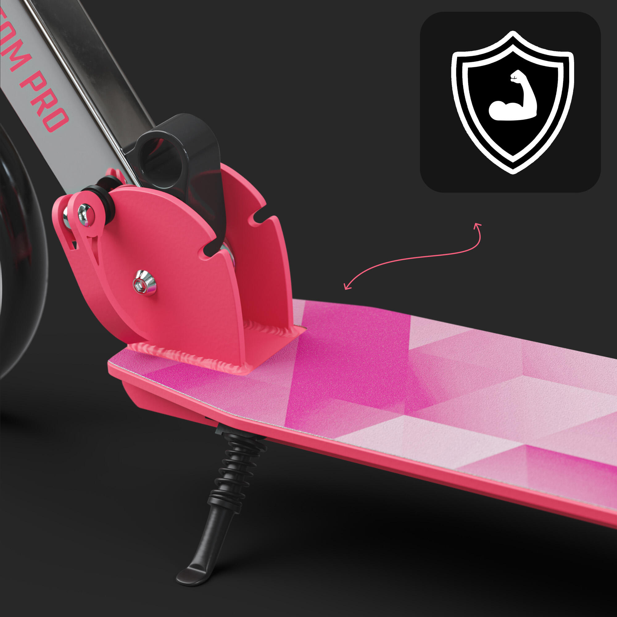 Apollo City Scooter Phantom – foldable children's scooter with 200 mm wheels 5/6