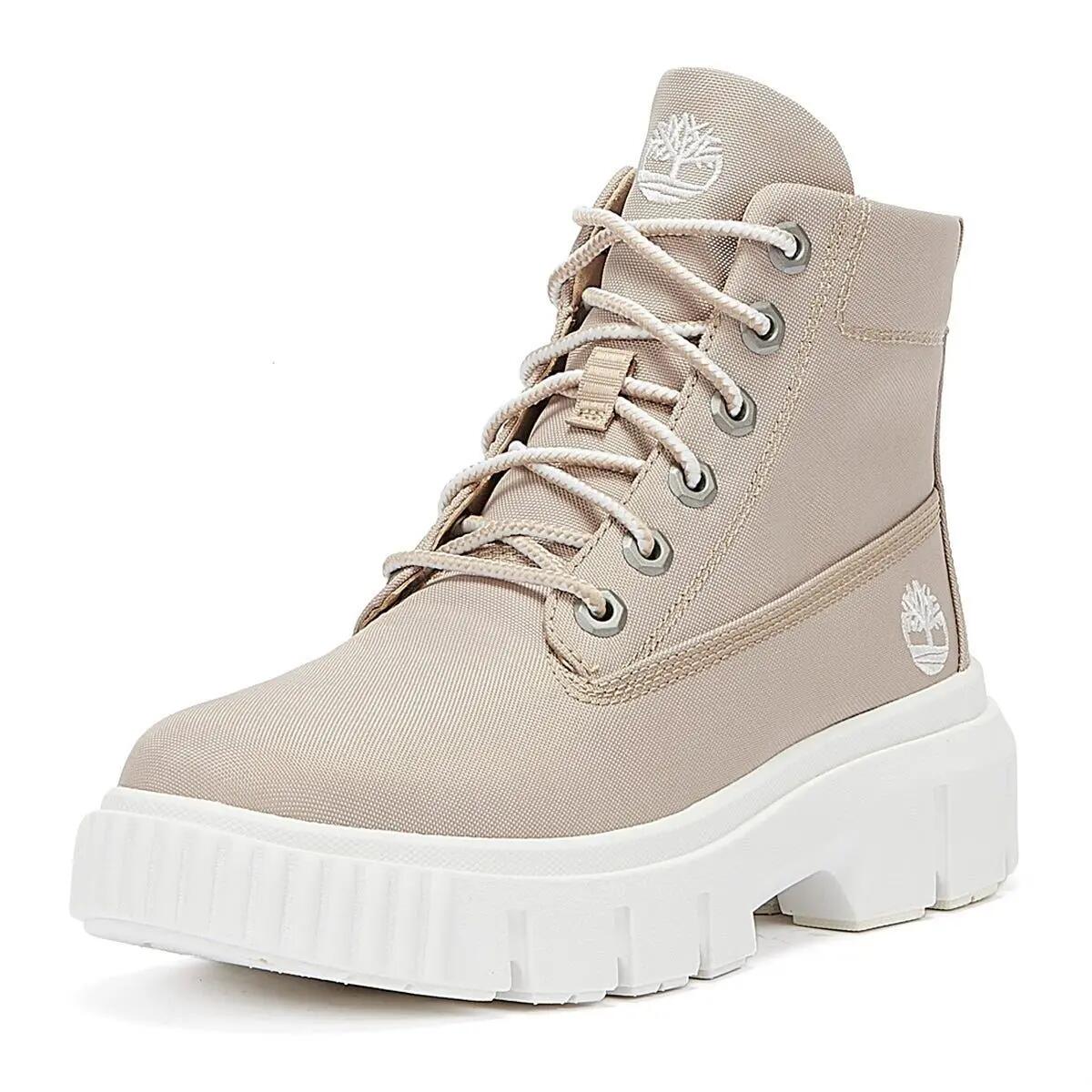Timberland Greyfield Fabric Womens Beige Boots 3/6