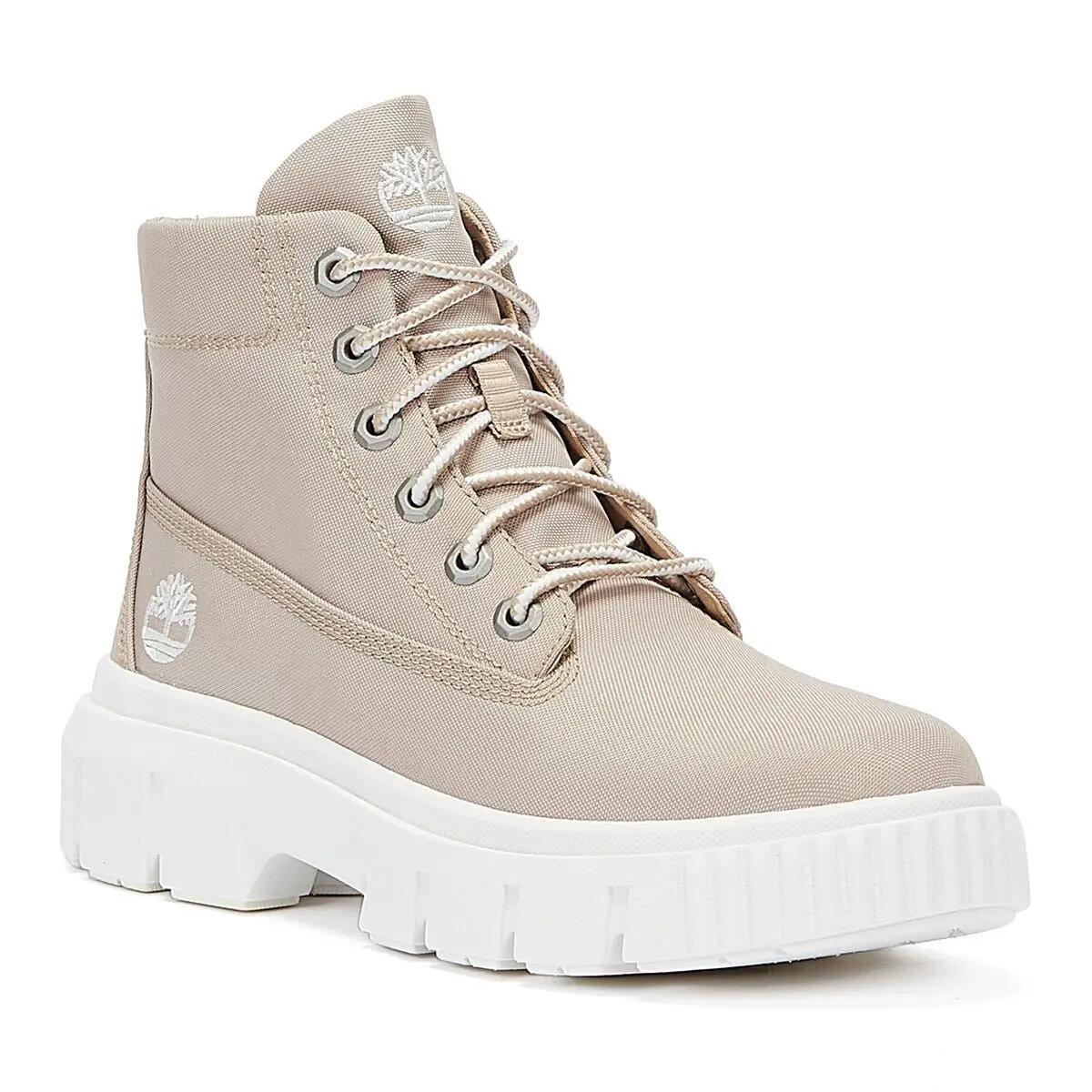 Timberland Greyfield Fabric Womens Beige Boots 2/6