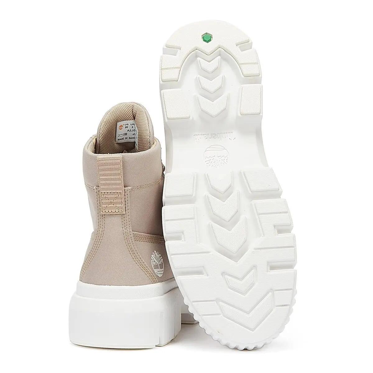 Timberland Greyfield Fabric Womens Beige Boots 4/6
