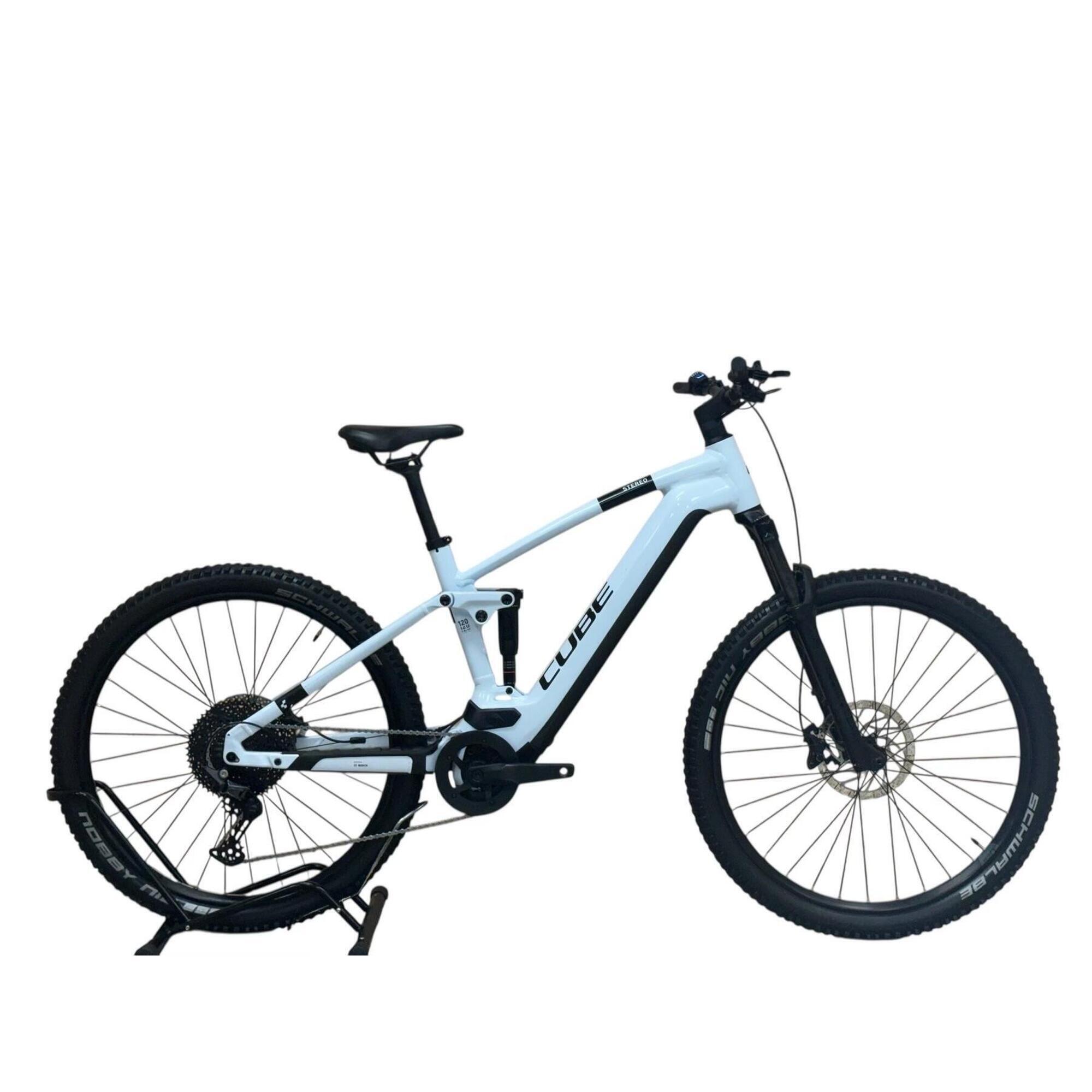 Cube - Reconditionné - Vtt Électrique Cube Stereo Hybrid 120 Pro 625  - Comme Neuf - Vélo Tout Terrain - Blanc|noir - Grand - Decathlon