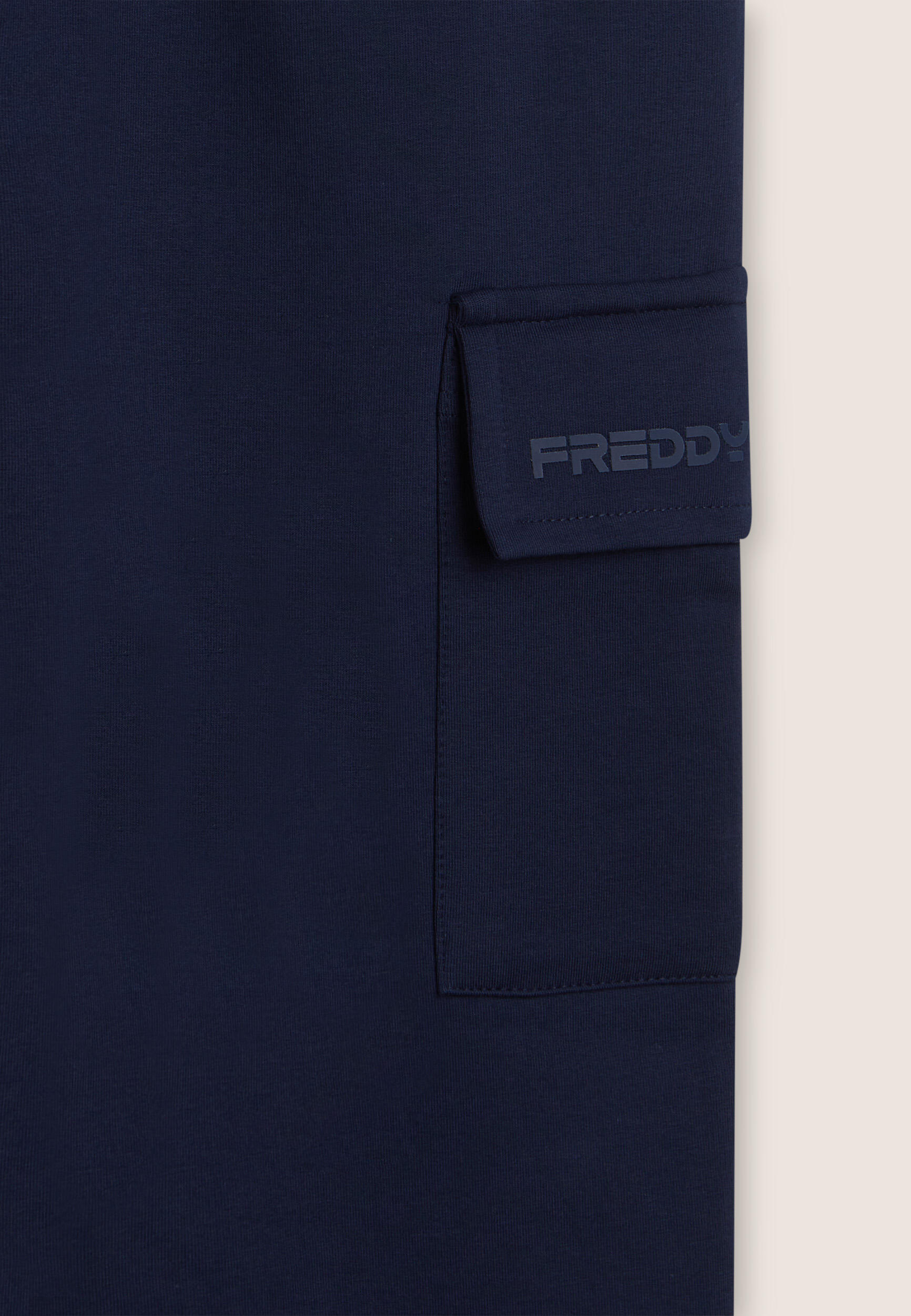 Pantaloni con tasche cargo bambina in cotone elasticizzato 3/3