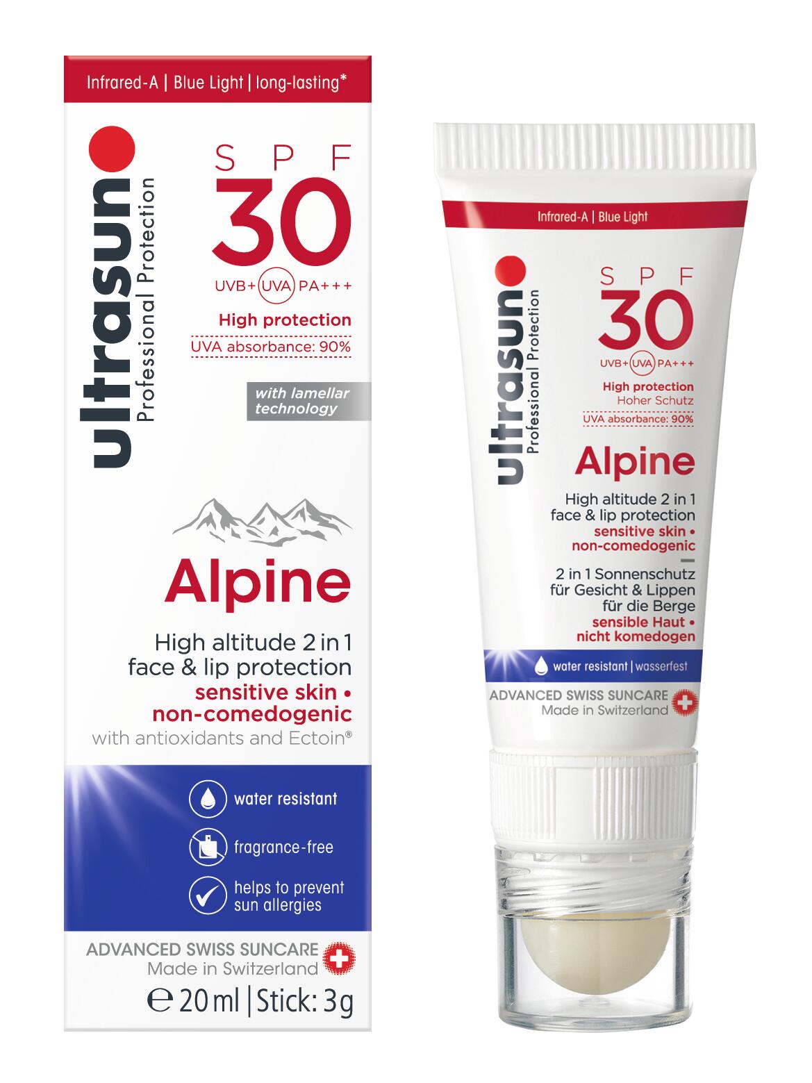 ULTRASUN Ultrasun – Face Alpine Kombi SPF30 20ml + 3g