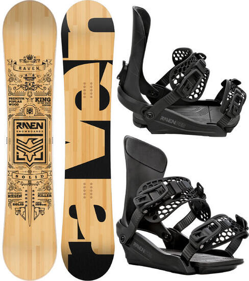Zestaw Deska snowboardowa Raven Solid Classic + wiązania Raven King