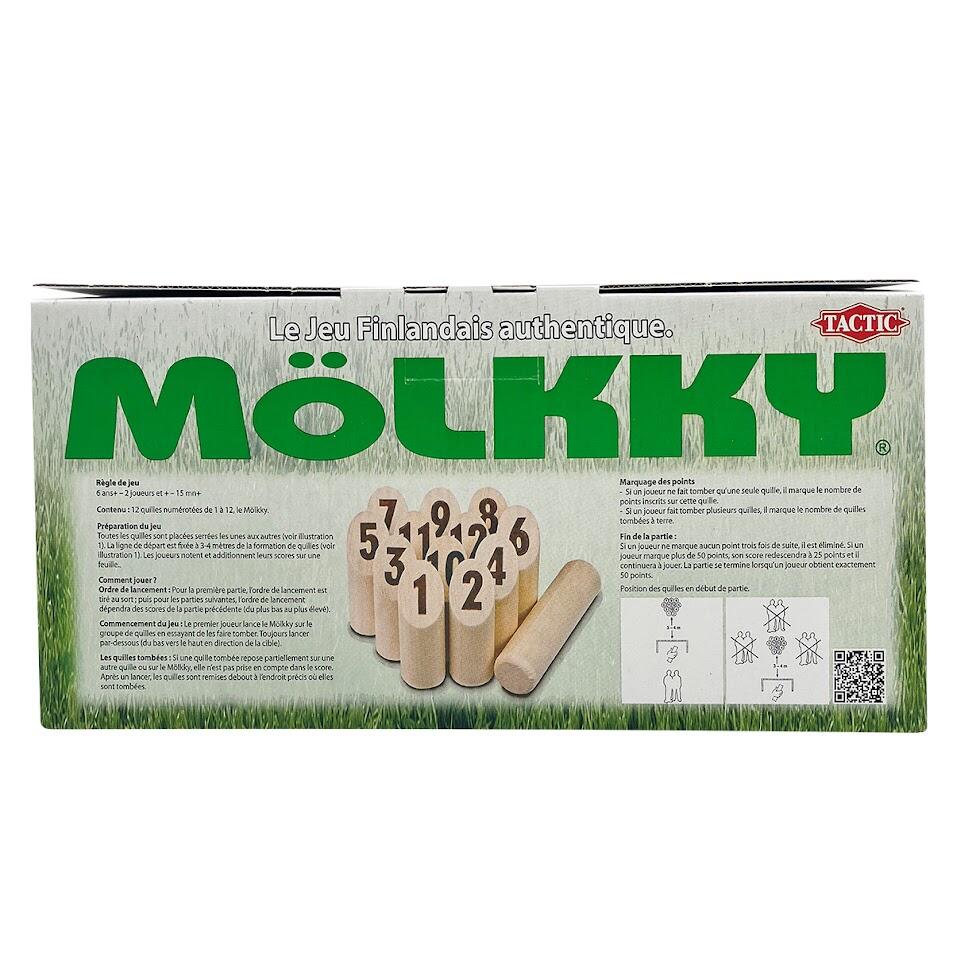 Jeu de Mölkky rangement boite en carton 3/4