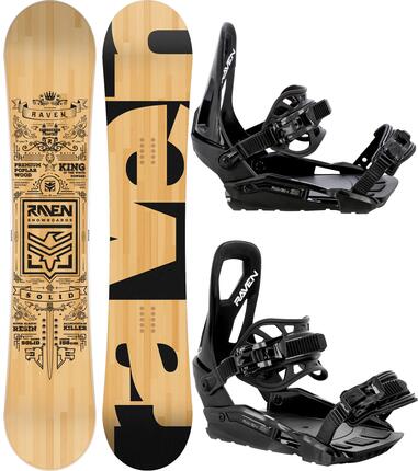 Zestaw Deska snowboardowa Raven Solid Classic + wiązania Raven s230