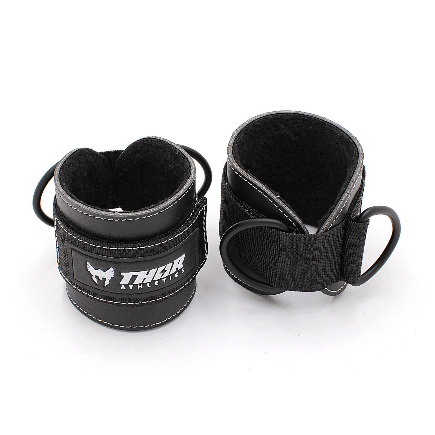 Thor Ankle Straps – Plné Polstrování & Extra Široké Kickbacks/Side Raises – Čern 2/6