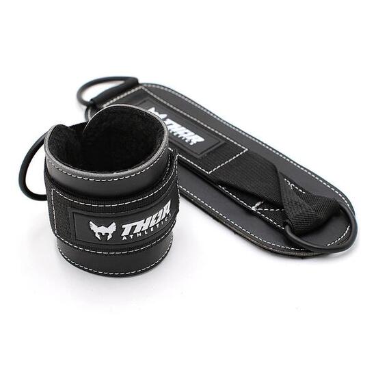 Thor Ankle Straps – Imbottite & Extra Larghe per Kickbacks & Side Raises – Nero