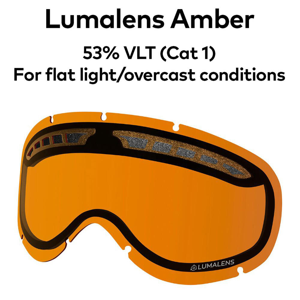 DXS Lunettes De Ski Pour Jeunes - Black/LL Amber 4/4
