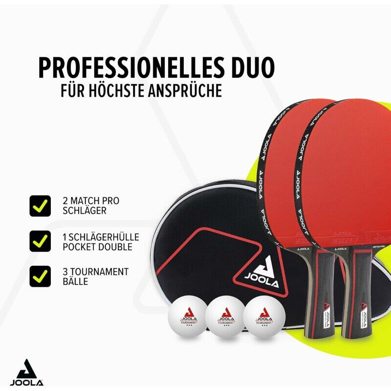 JOOLA 2x Tischtennis Set Duo Pro 3/7