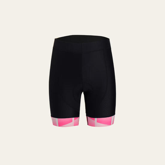 Cuissard de cyclisme femme CUBIC noir/rose