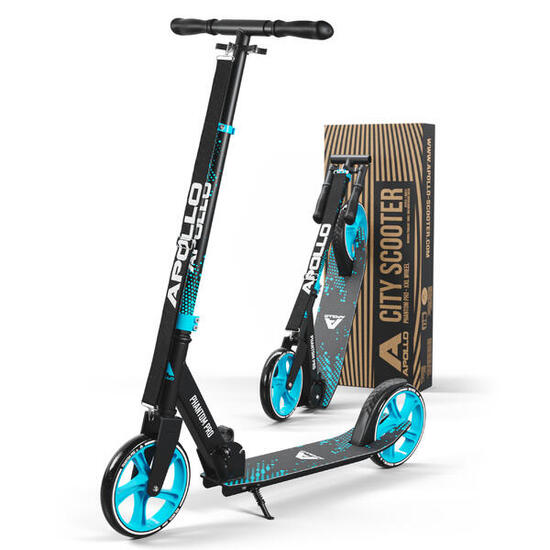 Trottinette Apollo City Phantom – enfant pliable avec guidon réglable