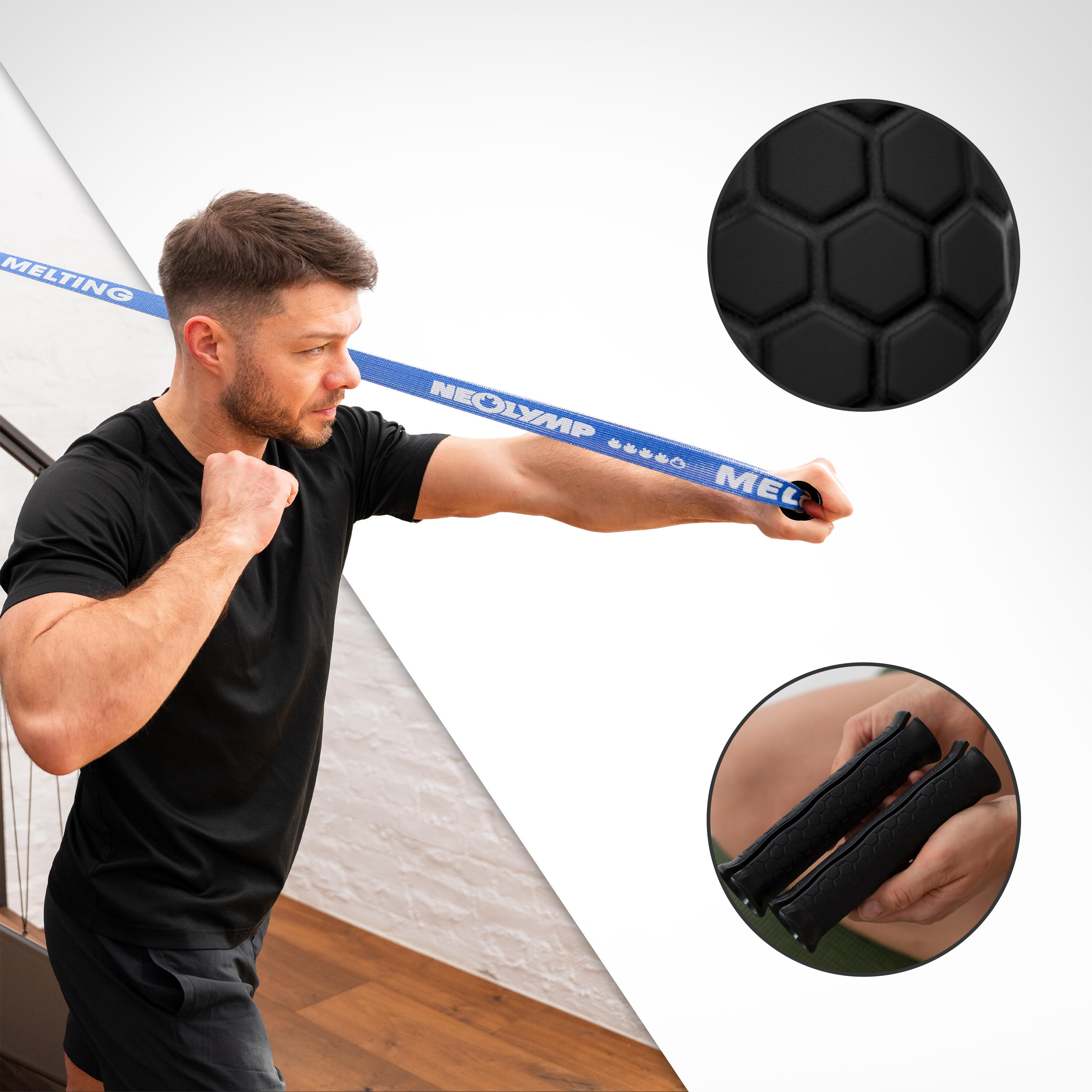 Maniglie Fitness per Bande – Ergonomiche, Antiscivolo & Resistenti 3/6