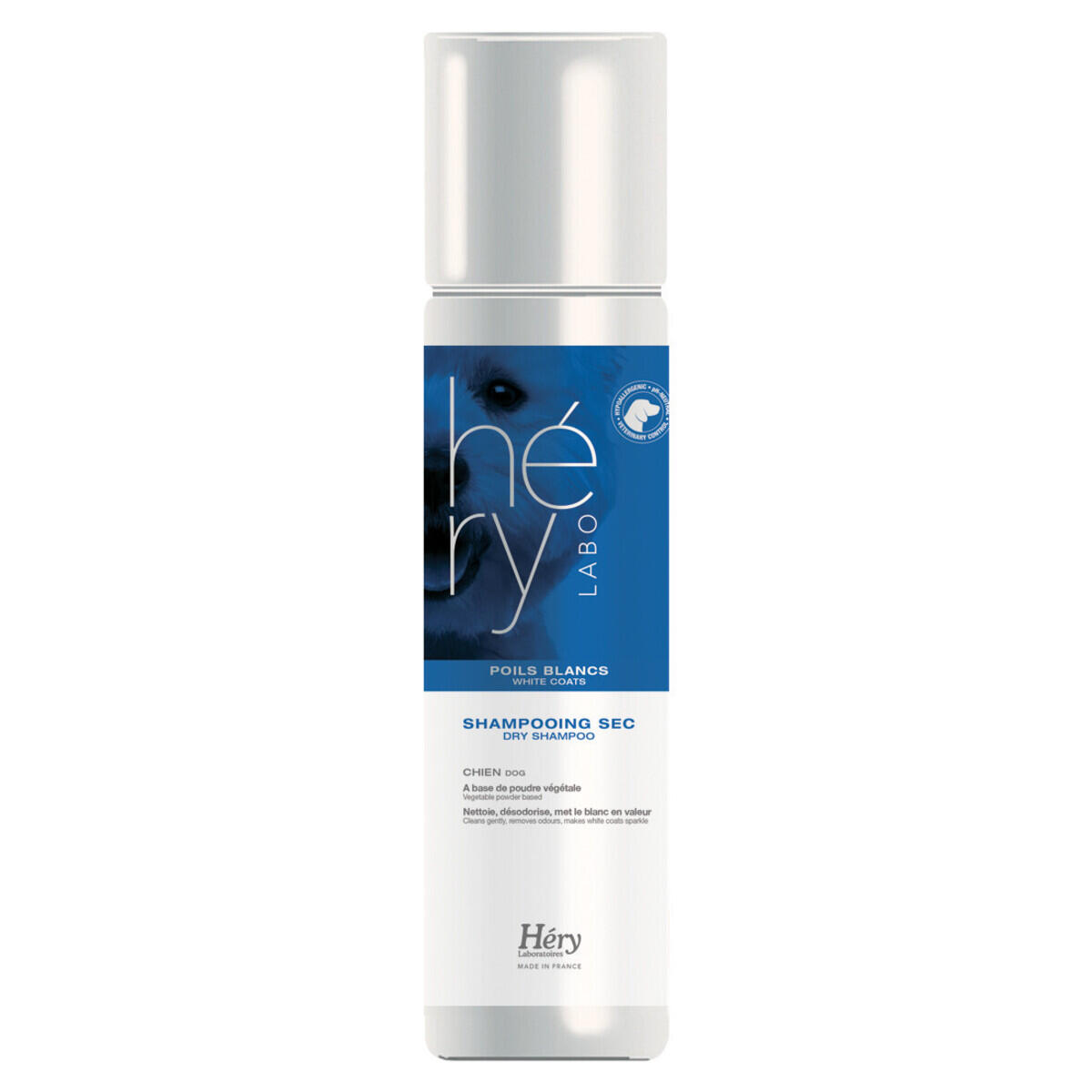 Hery - Shampoing Sec À Poil Blanc Pour Chien Héry - Shampoing Pour Chien - Blanc - 400 Ml - Decathlon