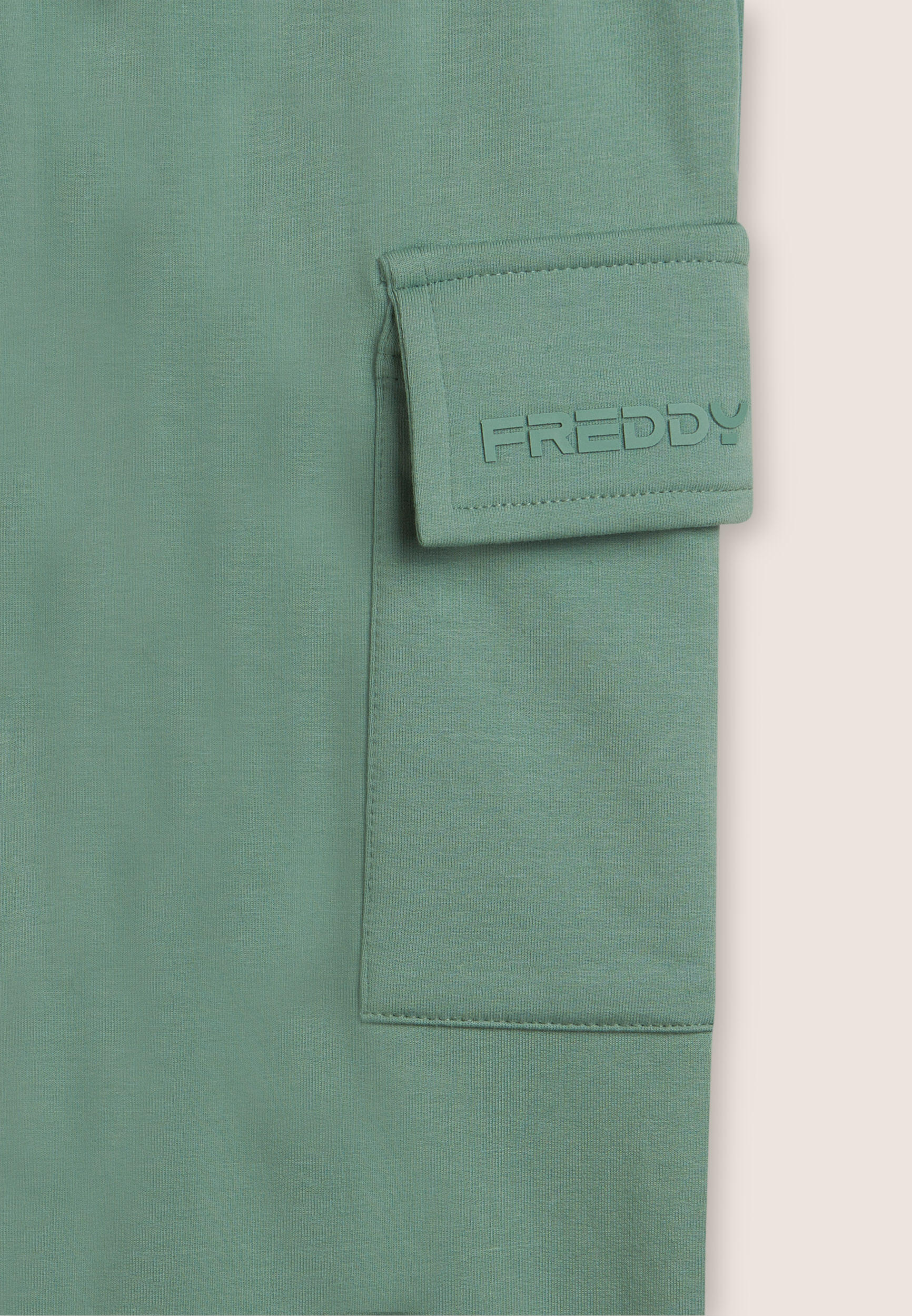 Pantaloni con tasche cargo bambina in cotone elasticizzato 3/3