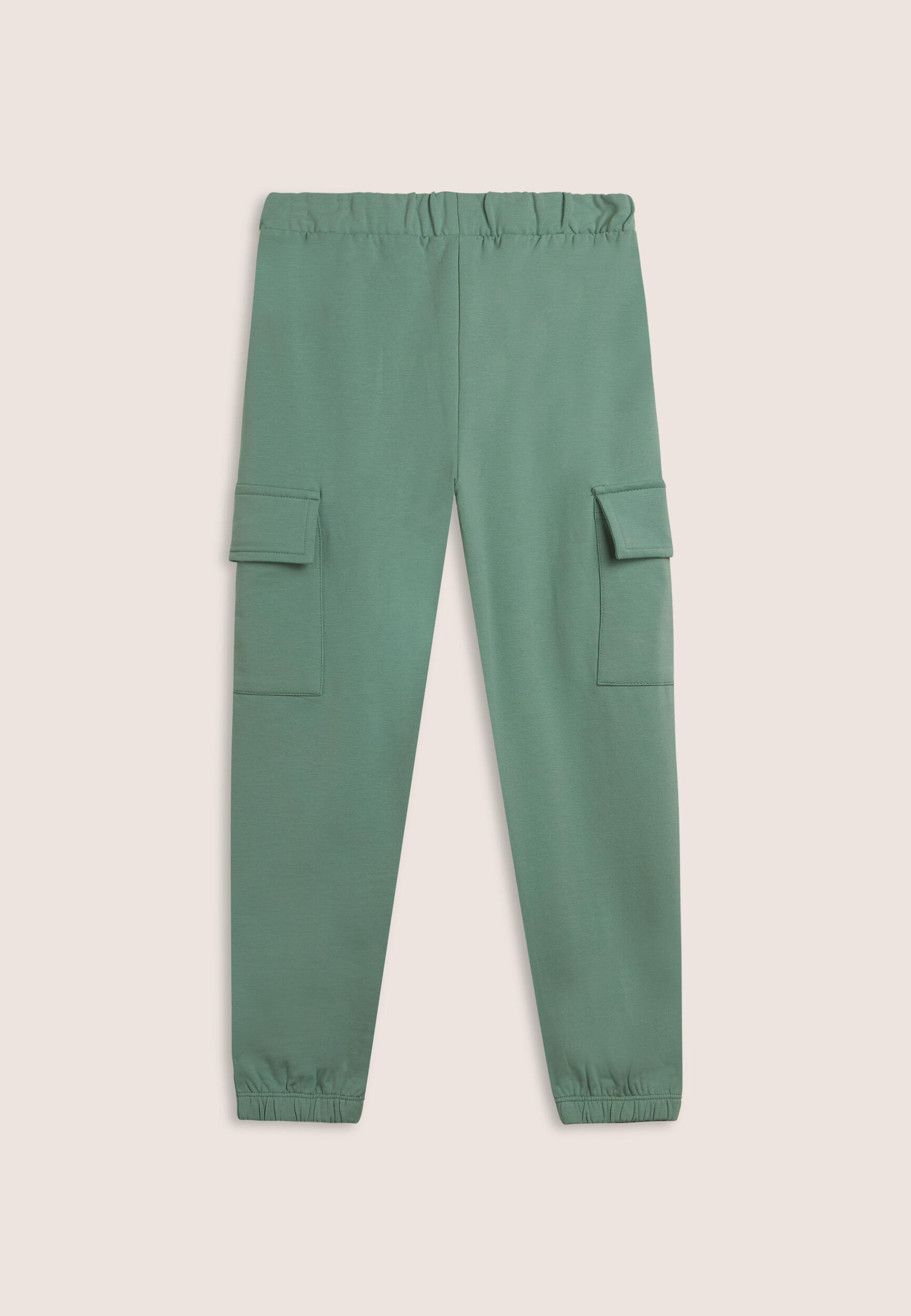 Pantaloni con tasche cargo bambina in cotone elasticizzato 2/3