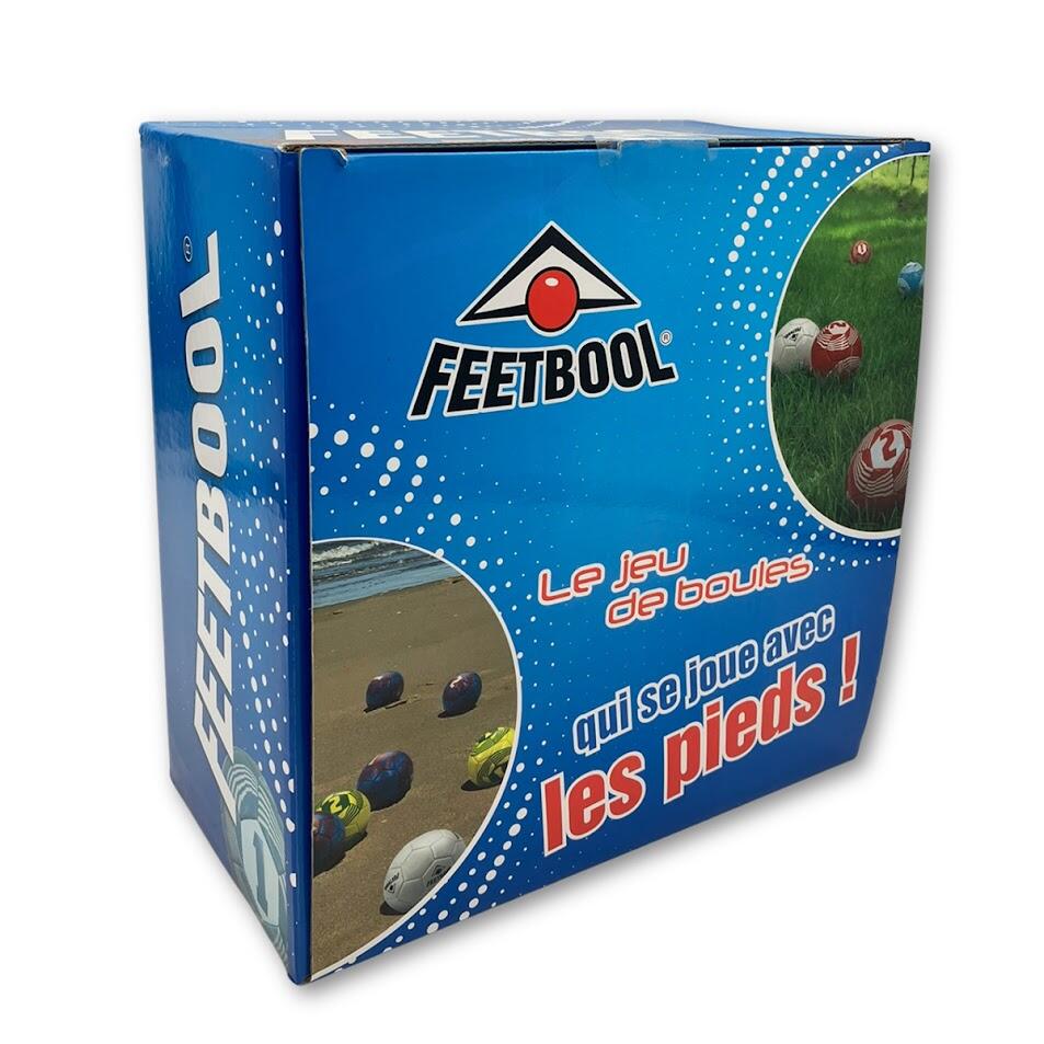 Jeu de pétanque au pied avec 9 ballons - Feetbool 1/3