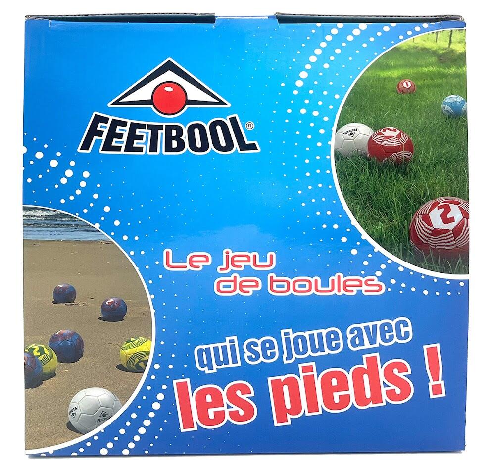 Jeu de pétanque au pied avec 9 ballons - Feetbool 2/3