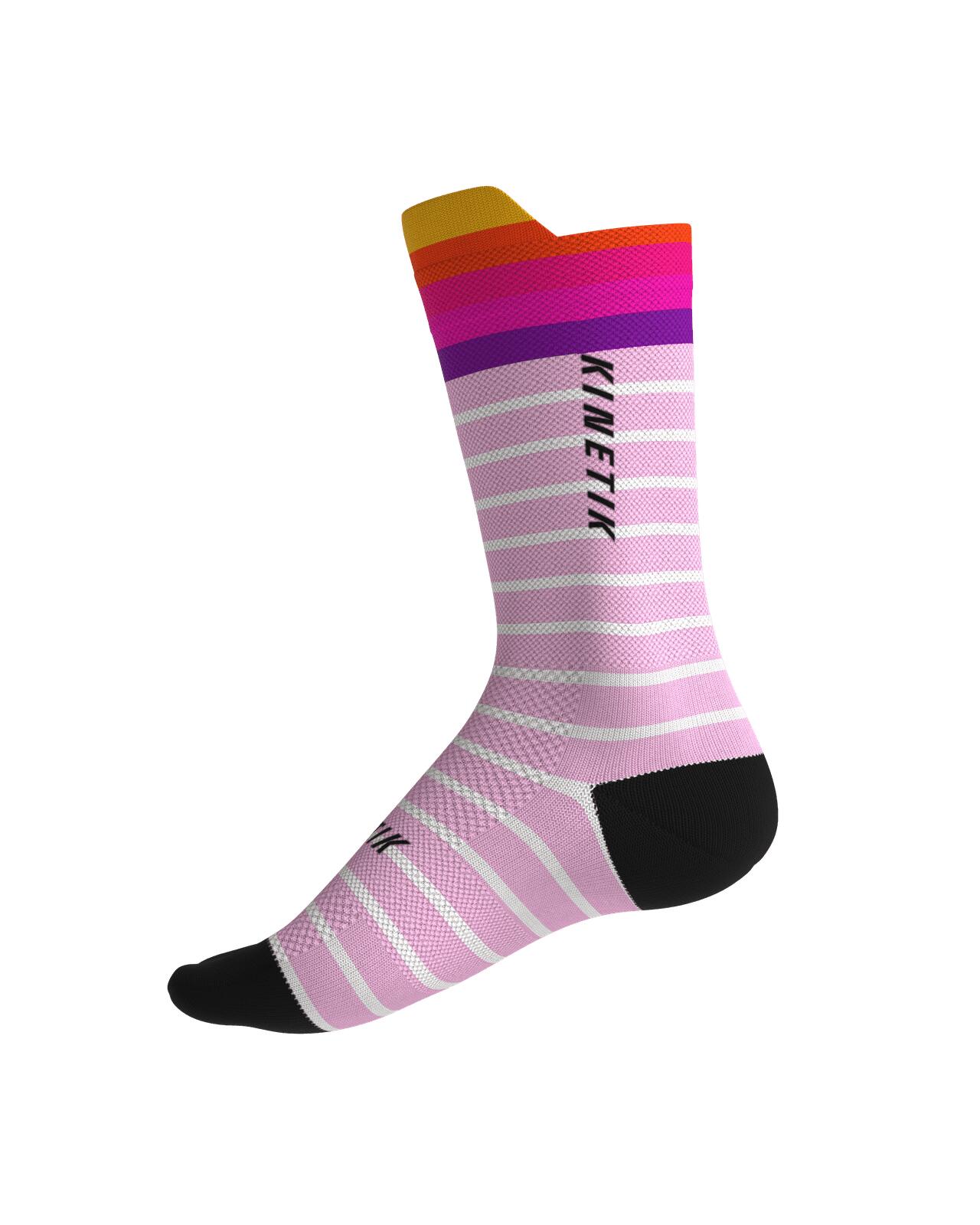 CHAUSSETTE DE TRAIL RUNNING FULLKROSS OCEANIK SEA PINK 2/7