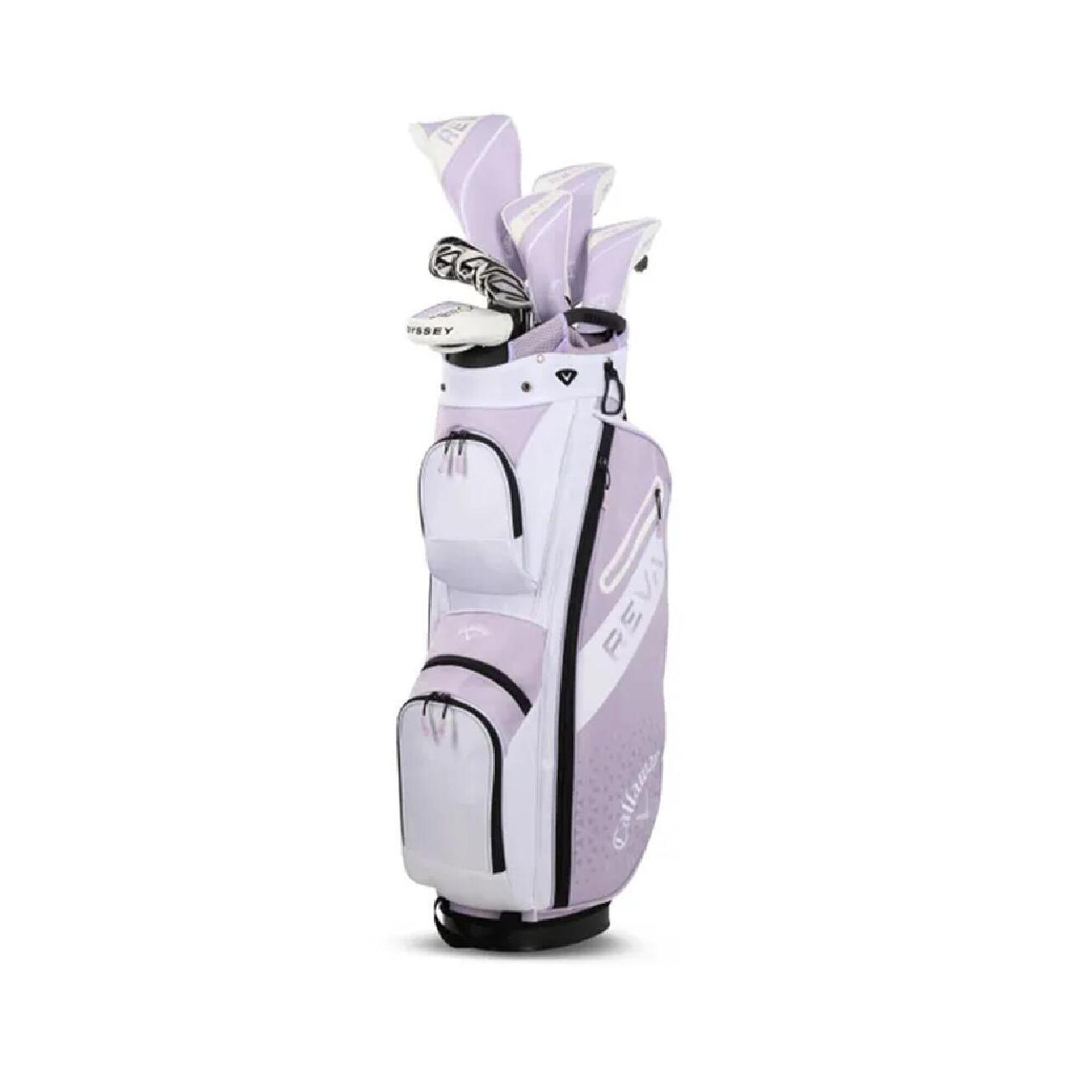 Callaway - Callaway Golf Reva Violet Mist Set Complet Pour Femmes, 11 Pièces, Pour Droitier - Kit De Golf - Blanc|mauve|rose - Du 6 Au Sw - Decathlon