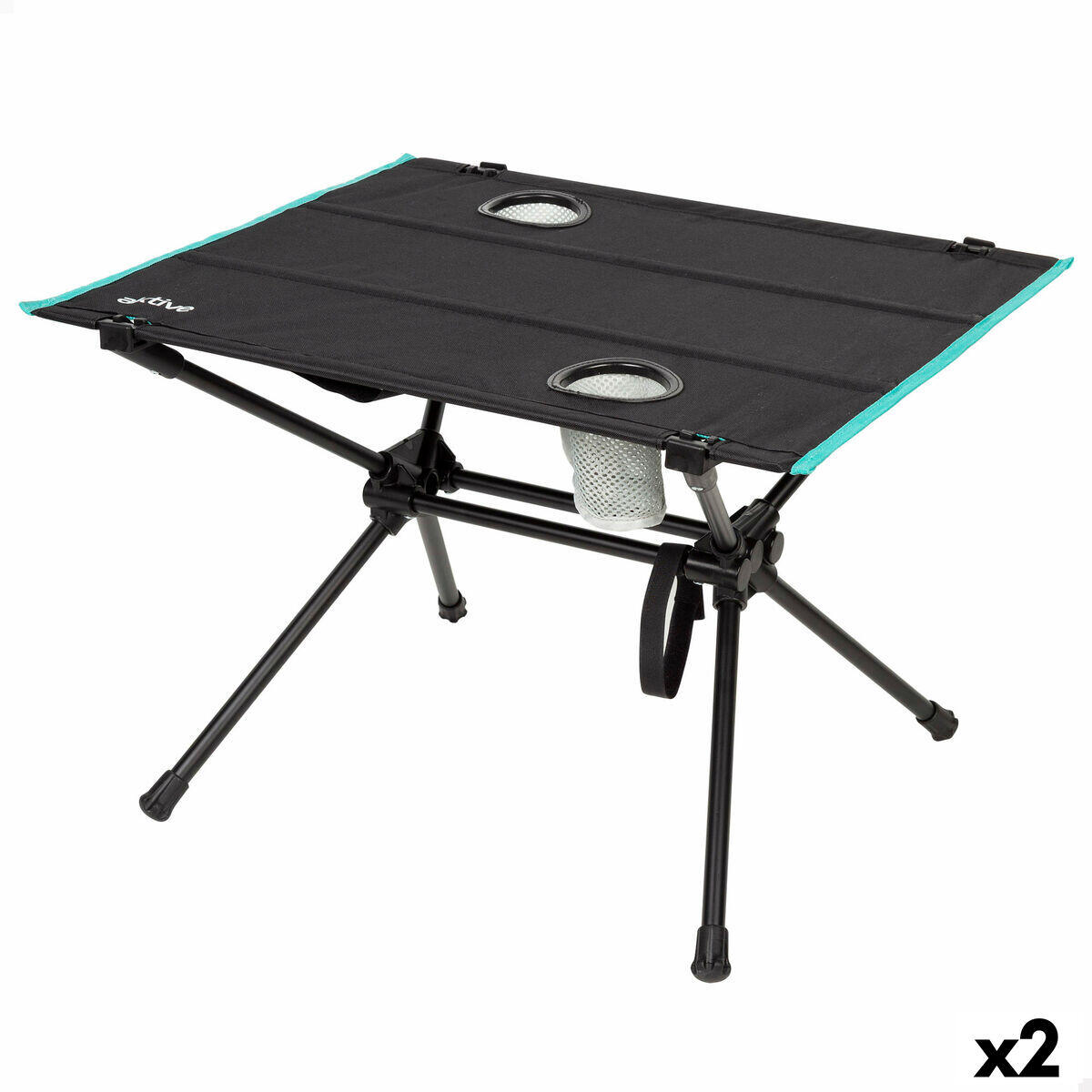 Aktive - Table Piable Aktive 63 X 42 X 56 Cm - Table De Camping - Multicolore - No Size - Decathlon