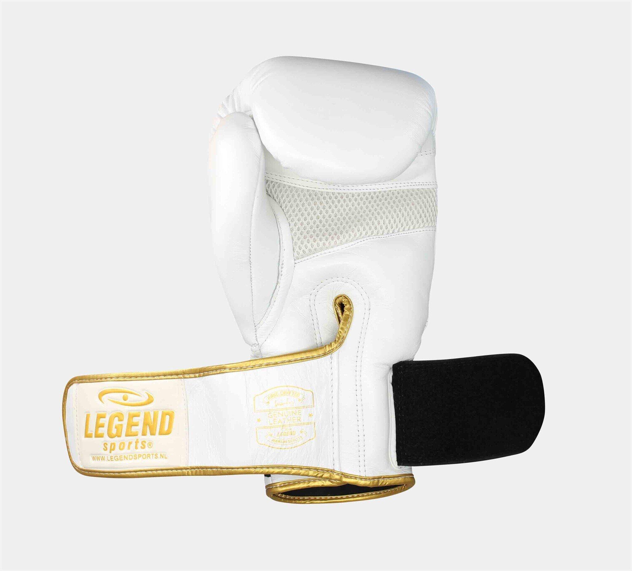 Gants de boxe Legend STEALTH Elite white gold cuir 10 oz 5/5