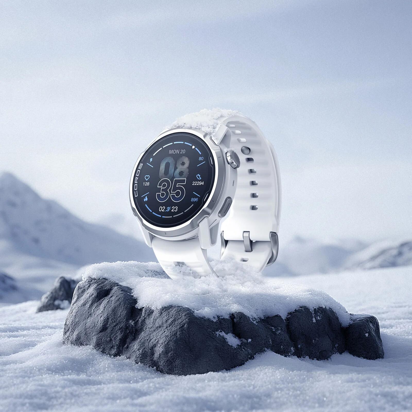 Coros Apex 4 46mm GPS horloge met witte siliconen armband 7/7