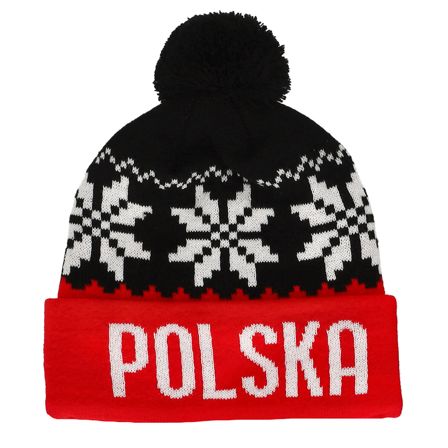 Czapka zimowa Polska KEEZA śnieżynki 2/3