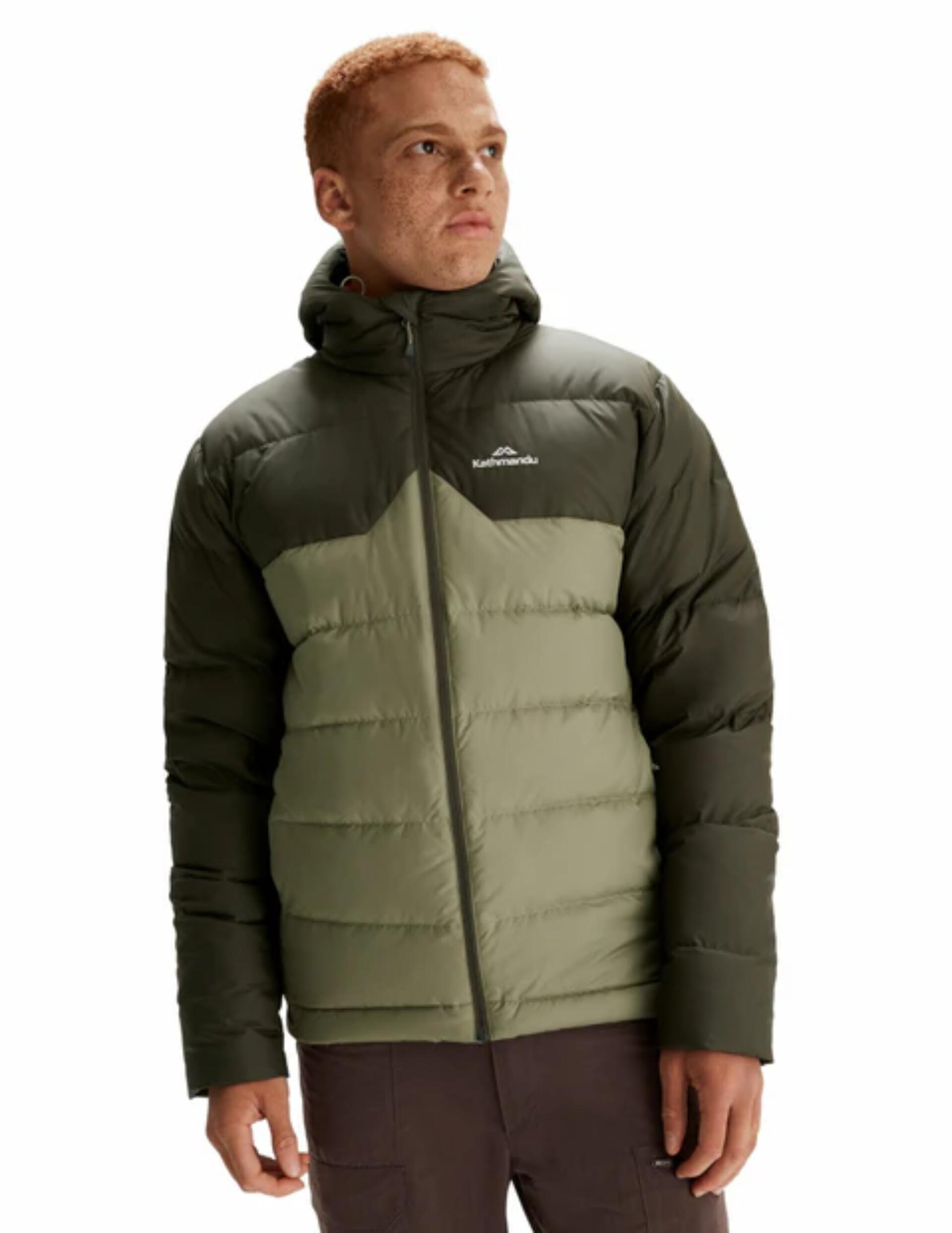 KATHMANDU Kathmandu Epiq Down Hoody - Men's XL, Ash Khaki Green.
