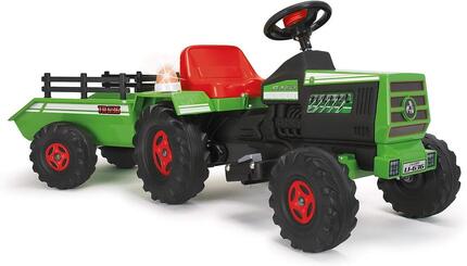 Basic 6V elektrische tractor met aanhanger voor kinderen van 1–3 jaar – INJUSA