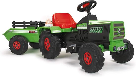 Trattore elettrico Basic 6V 1-3 anni con rimorchio INJUSA