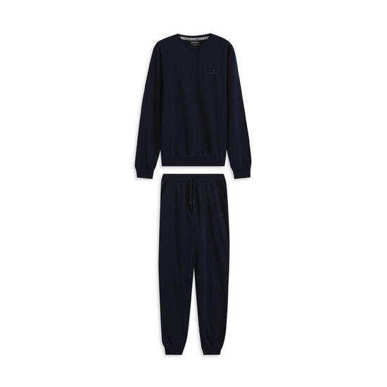 Tuta uomo in cotone con girocollo e pantaloni sportivi