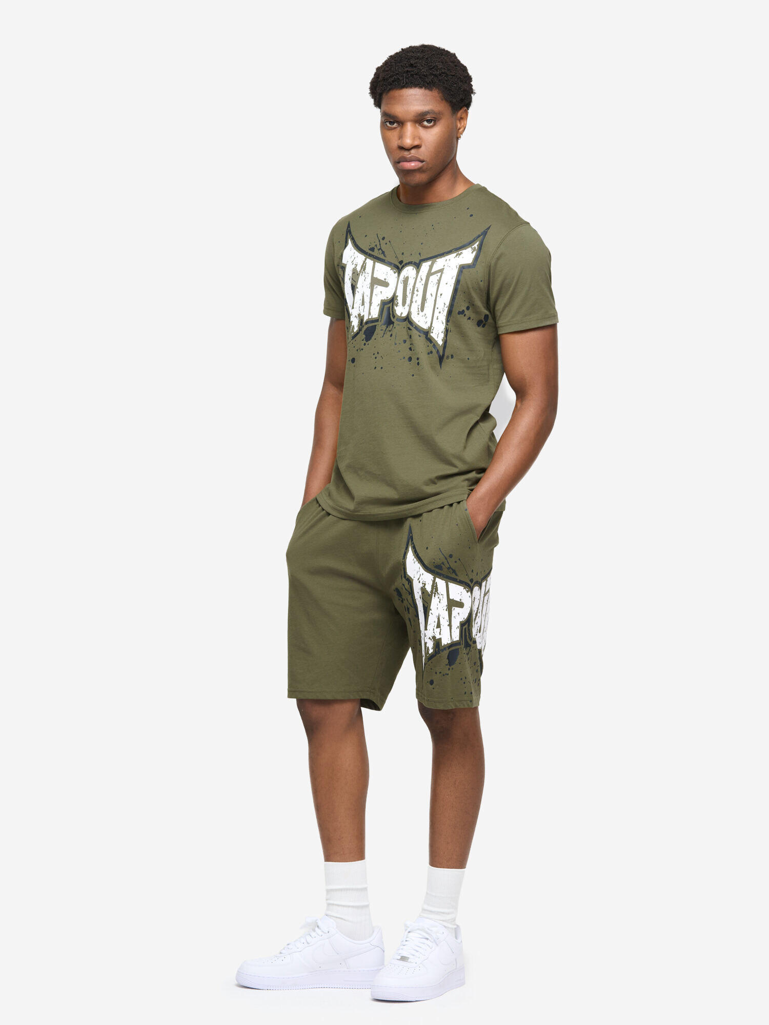 TAPOUT Heren T-shirt & shortset regular fit DUNLAB 3/7