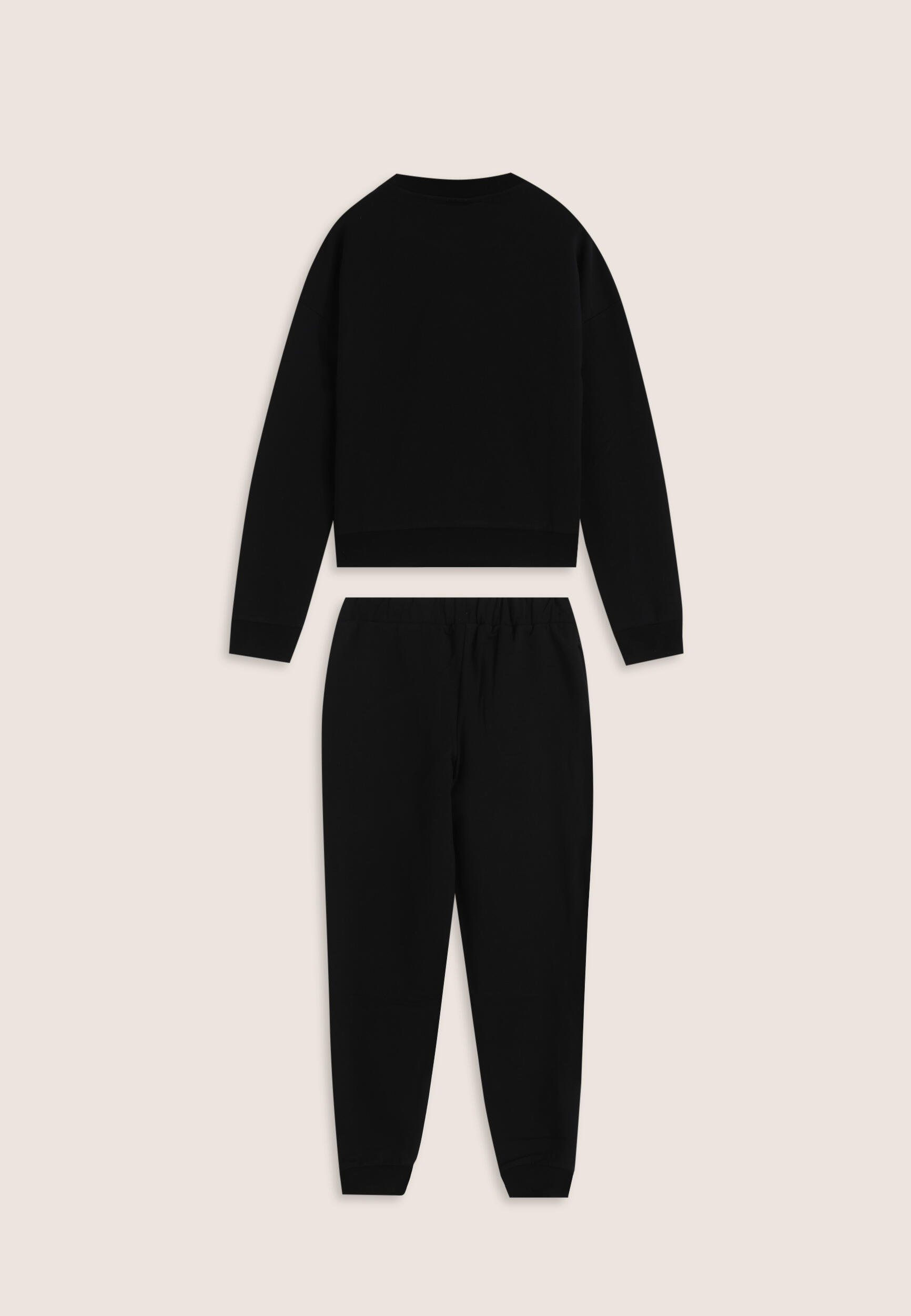 Survêtement pour fille en coton avec imprimé métallique 2/3