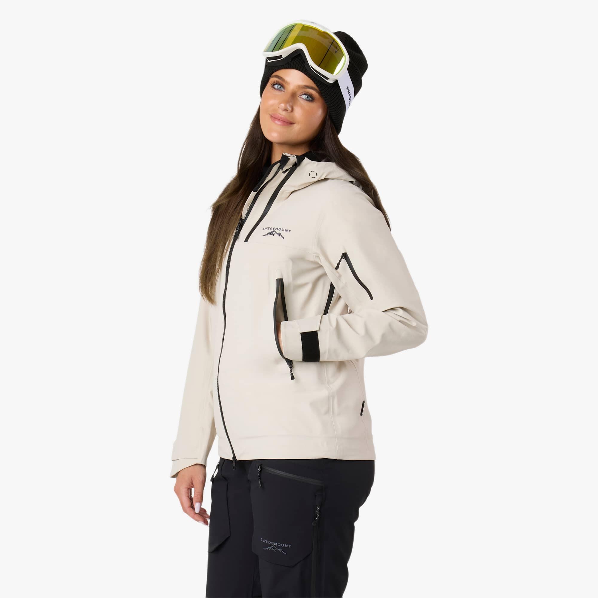 Women skiing ski jacket waterproof breathable Lofoten 3L Shell II 4/7