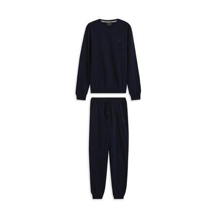 Survêtement pour homme en coton avec col ras du cou et pantalon de sport